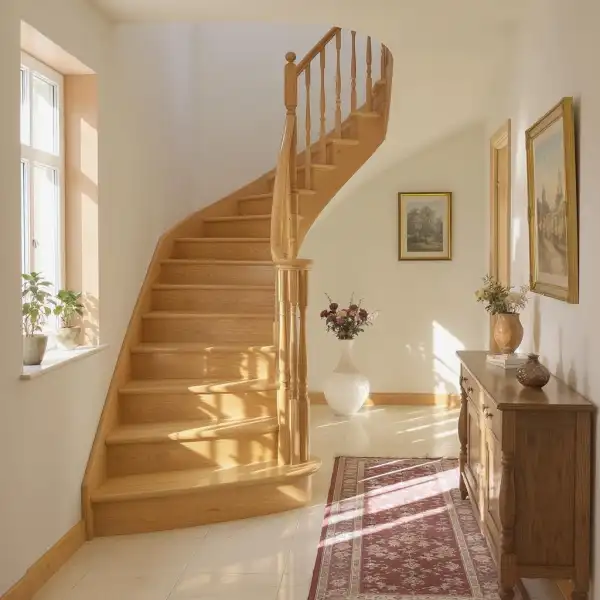 Загородный дом с лестницей - после уборки